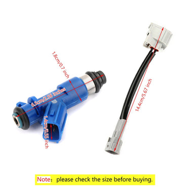 4PCS Fuel Injectors 16450RWCA01 Fit Honda Civic Fit Acura RSX W/Adapters 410CC Generic US Part One